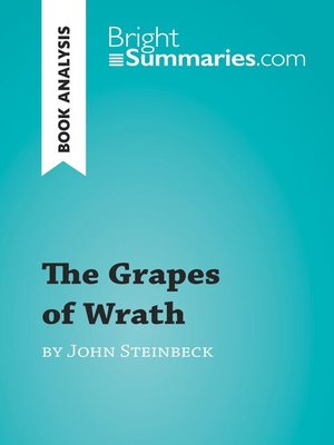 cover image of The Grapes of Wrath by John Steinbeck (Book Analysis)